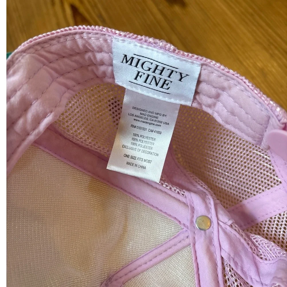 Mighty Fine Trucker Hat Womens Purple Newport Beach Coast Club SIZE OS